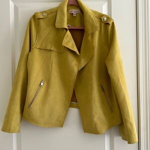 Suede Shacket Style Moto Jacket